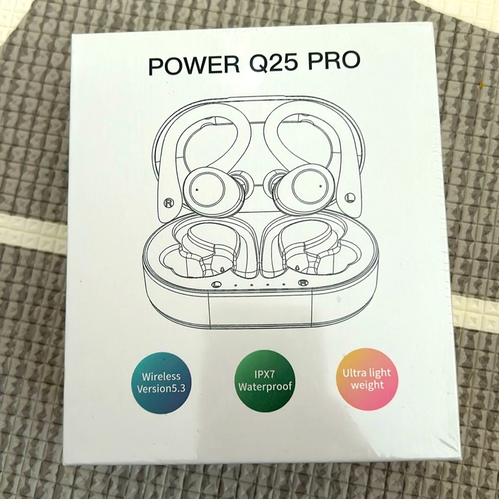 Brand New! Power Q25 PRO 5.3, Wireless Earbuds Earphone. Waterproof.